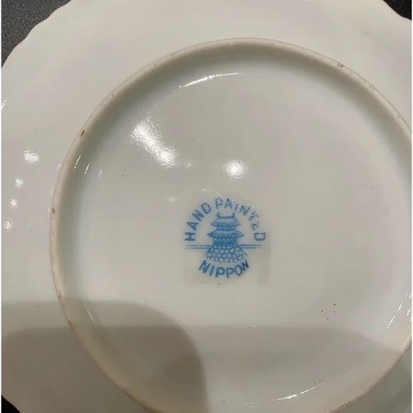 NWOT Vintage Nippon Japanese Hand painted Coffee/Tea Cup and Matching Saucer 4oz - Picture 6 of 6